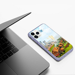 Чехол iPhone 11 Pro матовый ГЕРОИ МЕЧА И МАГИИ, цвет: 3D-светло-сиреневый — фото 2