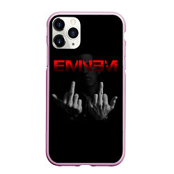 Чехол iPhone 11 Pro матовый EMINEM, цвет: 3D-розовый