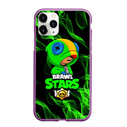 Чехол iPhone 11 Pro матовый BRAWL STARS LEON