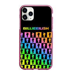 Чехол iPhone 11 Pro матовый BILLIE EILISH, цвет: 3D-малиновый