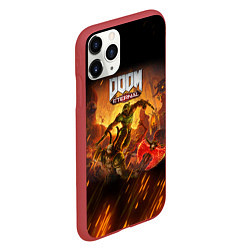 Чехол iPhone 11 Pro матовый DOOM, цвет: 3D-красный — фото 2