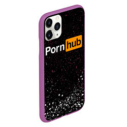 Чехол iPhone 11 Pro матовый PornHub, цвет: 3D-фиолетовый — фото 2