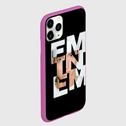 Чехол iPhone 11 Pro матовый Eminem, цвет: 3D-фиолетовый — фото 2