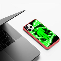 Чехол iPhone 11 Pro матовый BILLIE EILISH, цвет: 3D-красный — фото 2