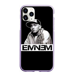 Чехол iPhone 11 Pro матовый Eminem, цвет: 3D-светло-сиреневый