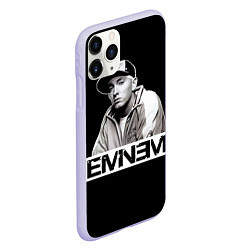 Чехол iPhone 11 Pro матовый Eminem, цвет: 3D-светло-сиреневый — фото 2