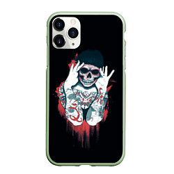 Чехол iPhone 11 Pro матовый Tatto Girls