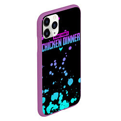 Чехол iPhone 11 Pro матовый Chicken Dinner, цвет: 3D-фиолетовый — фото 2