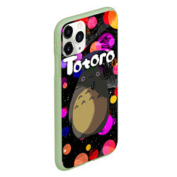 Чехол iPhone 11 Pro матовый Totoro, цвет: 3D-салатовый — фото 2