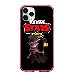 Чехол iPhone 11 Pro матовый Мортис Brawl Stars