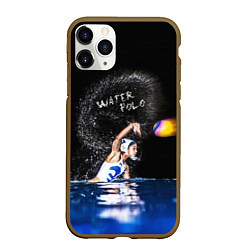 Чехол iPhone 11 Pro матовый Water polo, цвет: 3D-коричневый