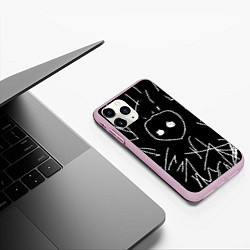 Чехол iPhone 11 Pro матовый Schizophrenia, цвет: 3D-розовый — фото 2