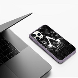 Чехол iPhone 11 Pro матовый Assassin’s Creed, цвет: 3D-серый — фото 2