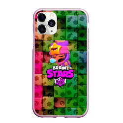 Чехол iPhone 11 Pro матовый BRAWL STARS SANDY, цвет: 3D-розовый