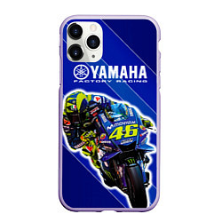 Чехол iPhone 11 Pro матовый Valentino Rossi, цвет: 3D-светло-сиреневый