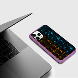 Чехол iPhone 11 Pro матовый PORTAL, цвет: 3D-фиолетовый — фото 2