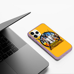 Чехол iPhone 11 Pro матовый PUBG, цвет: 3D-сиреневый — фото 2