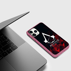 Чехол iPhone 11 Pro матовый ASSASSINS CREED, цвет: 3D-малиновый — фото 2