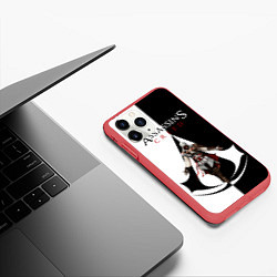 Чехол iPhone 11 Pro матовый Assassin’s Creed, цвет: 3D-красный — фото 2