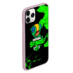 Чехол iPhone 11 Pro матовый BRAWL STARS LEON, цвет: 3D-розовый — фото 2