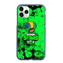 Чехол iPhone 11 Pro матовый BRAWL STARS LEON, цвет: 3D-серый