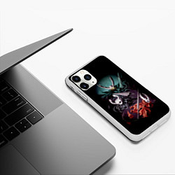 Чехол iPhone 11 Pro матовый Hollow Knight, цвет: 3D-белый — фото 2