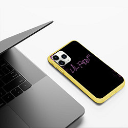 Чехол iPhone 11 Pro матовый LIL PEEP, цвет: 3D-желтый — фото 2