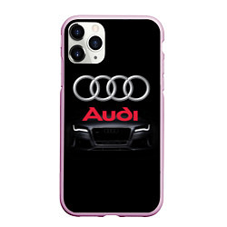 Чехол iPhone 11 Pro матовый AUDI, цвет: 3D-розовый