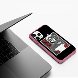 Чехол iPhone 11 Pro матовый Ahegao, цвет: 3D-малиновый — фото 2