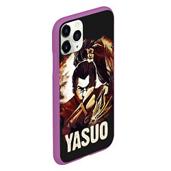 Чехол iPhone 11 Pro матовый Yasuo, цвет: 3D-фиолетовый — фото 2