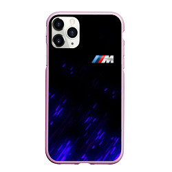 Чехол iPhone 11 Pro матовый BMW, цвет: 3D-розовый