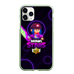 Чехол iPhone 11 Pro матовый Brawl Stars Heroine Bibi, цвет: 3D-салатовый