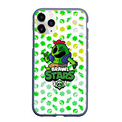 Чехол iPhone 11 Pro матовый BRAWL STARS:SPIKE, цвет: 3D-серый