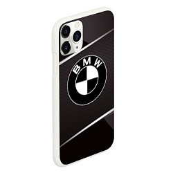 Чехол iPhone 11 Pro матовый BMW, цвет: 3D-белый — фото 2