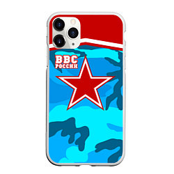 Чехол iPhone 11 Pro матовый ВВС России, цвет: 3D-белый