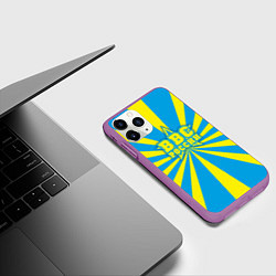 Чехол iPhone 11 Pro матовый ВВС России, цвет: 3D-фиолетовый — фото 2
