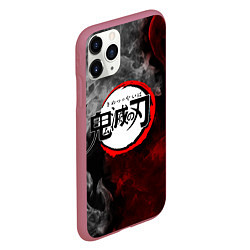 Чехол iPhone 11 Pro матовый KIMETSU NO YAIBA, цвет: 3D-малиновый — фото 2