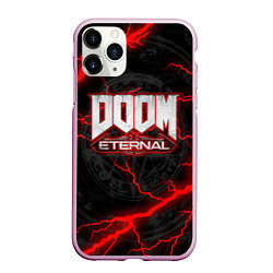 Чехол iPhone 11 Pro матовый DOOM ETERNAL, цвет: 3D-розовый