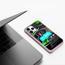 Чехол iPhone 11 Pro матовый WATCH DOGS 2, цвет: 3D-розовый — фото 2
