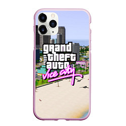 Чехол iPhone 11 Pro матовый GTA REDUX 2020, цвет: 3D-розовый