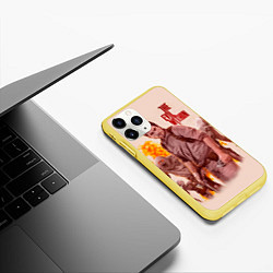 Чехол iPhone 11 Pro матовый The Evil Within, цвет: 3D-желтый — фото 2