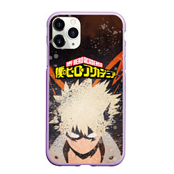 Чехол iPhone 11 Pro матовый MY HERO ACADEMIA, цвет: 3D-сиреневый