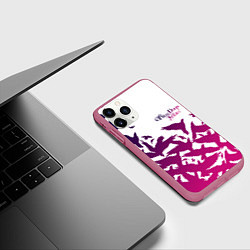 Чехол iPhone 11 Pro матовый Three Days Grace, цвет: 3D-малиновый — фото 2