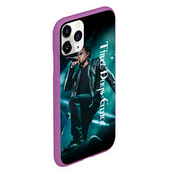 Чехол iPhone 11 Pro матовый Three Days Grace, цвет: 3D-фиолетовый — фото 2