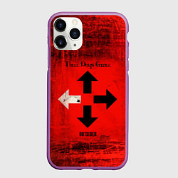 Чехол iPhone 11 Pro матовый Three Days Grace, цвет: 3D-фиолетовый