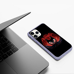 Чехол iPhone 11 Pro матовый Hollow Knight, цвет: 3D-светло-сиреневый — фото 2