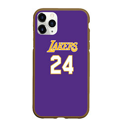 Чехол iPhone 11 Pro матовый Los Angeles Lakers Kobe Brya