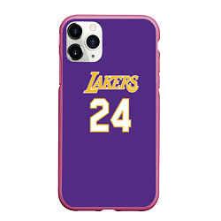 Чехол iPhone 11 Pro матовый Los Angeles Lakers Kobe Brya