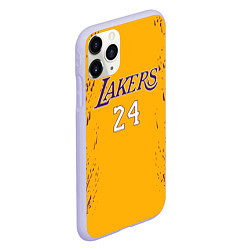 Чехол iPhone 11 Pro матовый Kobe Bryant, цвет: 3D-светло-сиреневый — фото 2