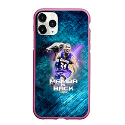 Чехол iPhone 11 Pro матовый Kobe Bryant, цвет: 3D-малиновый